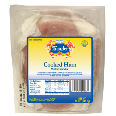 package of cooked ham