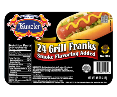 Grill Franks package