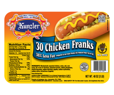 Chicken Franks package