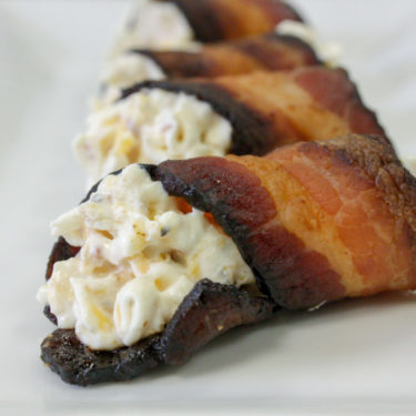 bacon canolli closeup